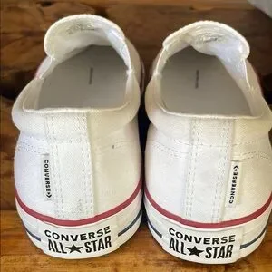 Converse | Shoes | Converse White Slipon Loafers With Red  display picture 2